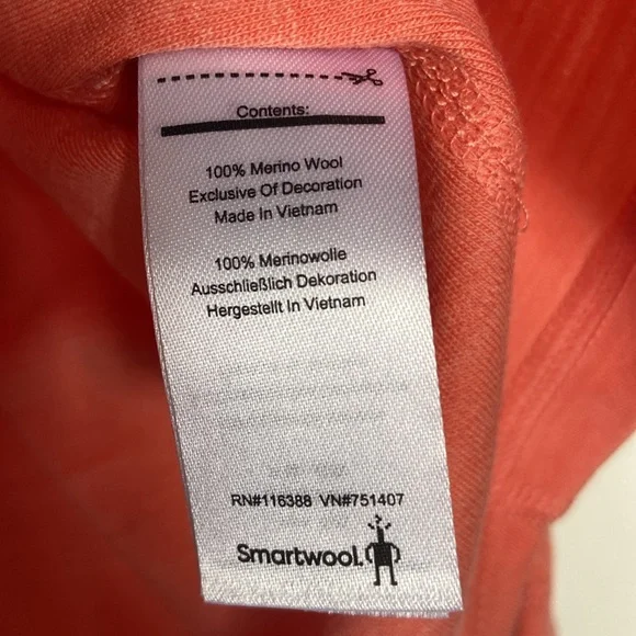 Smartwool Thermal Base Layer 1/4 Zip Merino Wool, 2x Plus Size - Picture 4 of 6